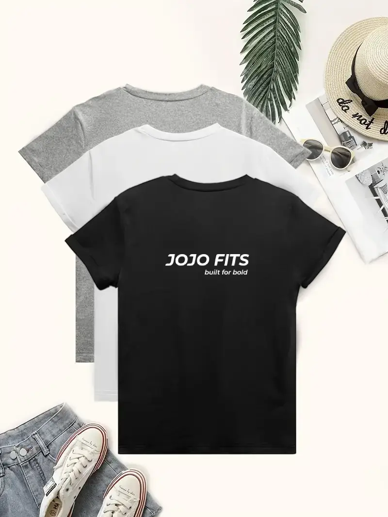3-Pack Women's Casual Crew Neck T-shirt