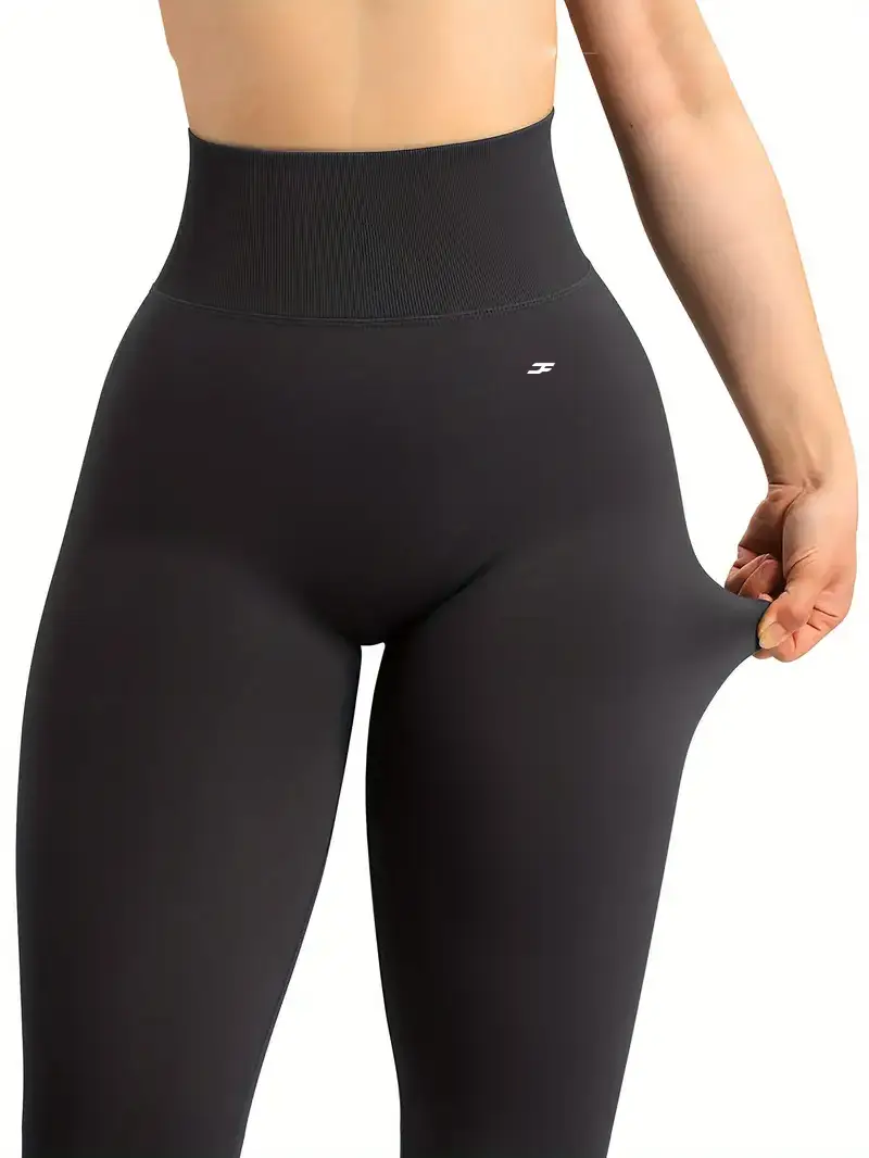 High waist wide waistband seamless yoga tight pants, women's fitness workout leggings