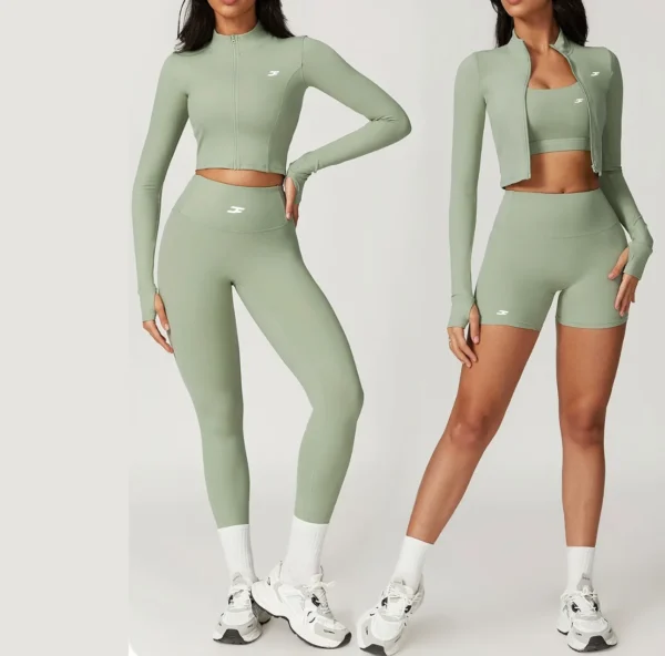 Women's Long Sleeve Zip-Front Bodysuit