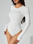 Polyester long sleeve bodysuit leotard