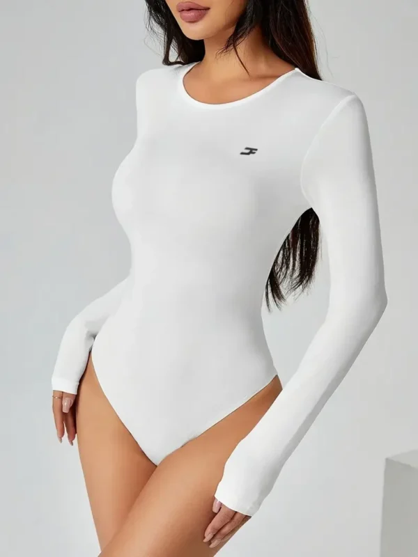 Polyester long sleeve bodysuit leotard