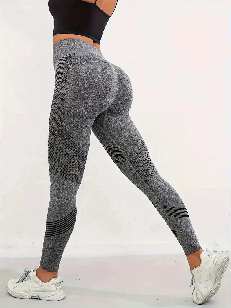 Seamless high-waist yoga leggings for women